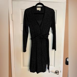 Anthropologie Saturday Sunday lounge sweater dress size XS charcoal